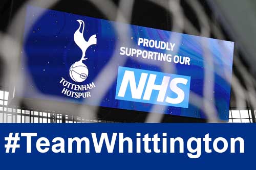 #TeamWhittington take to the pitch against #TeamNorthMid at Spurs Stadium